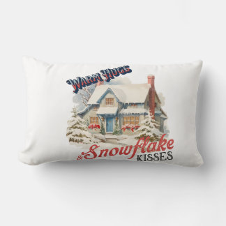SnowFlake Kisses Throw Pillow
