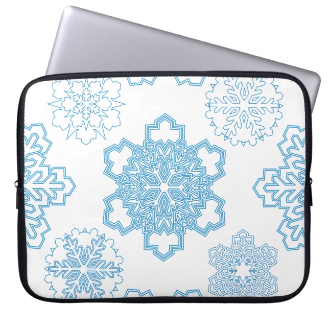 snowflake laptop sleeve (Front)