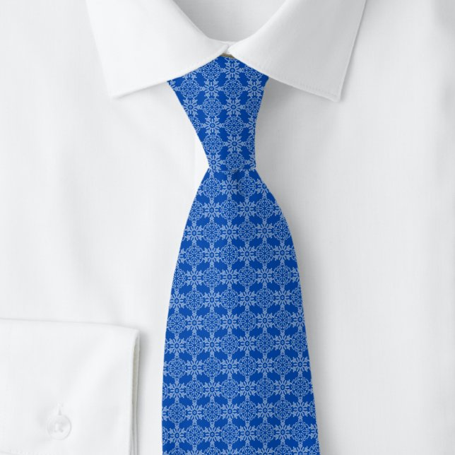 Snowflake Lattice on Blue Tie (Creator Uploaded)