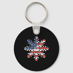 Snowflake - Liberal Democratic For July 4 Key Ring