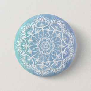 Snowflake Mandala 6 Cm Round Badge