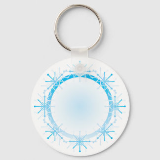Snowflake Mandala Key Ring