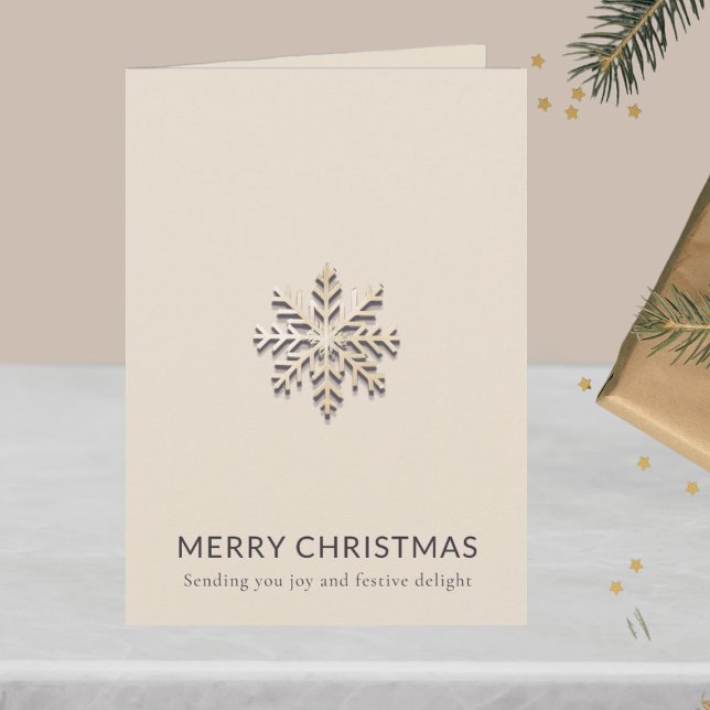 Snowflake Merry Christmas Card (Creator Uploaded)