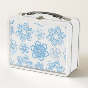 Snowflake Metal Lunch Box