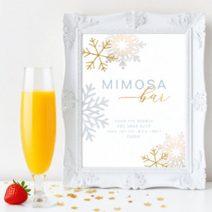 Snowflake Mimosa Bar Sign