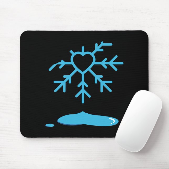 snowflake mouse pad (With Mouse)