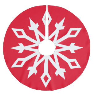 Snowflake No. 6 Brushed Polyester Tree Skirt