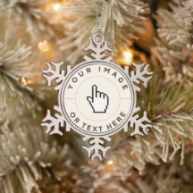 Snowflake Ornament - Custom (add image/text)