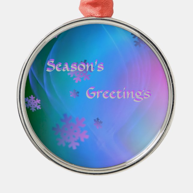 Snowflake Ornamment Metal Tree Decoration (Front)