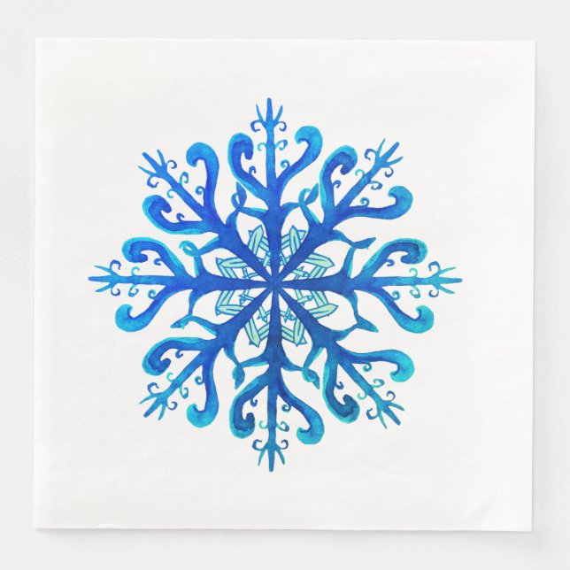 Snowflake Paper Napkins (Front)