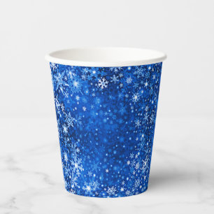 Snowflake Paper party cups