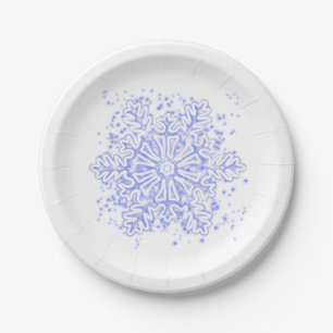 Snowflake Paper Plate