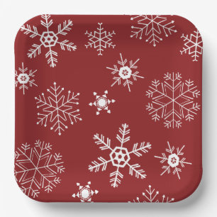 Snowflake Paper Plate