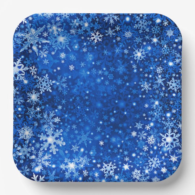 Snowflake Paper Plate (Front)