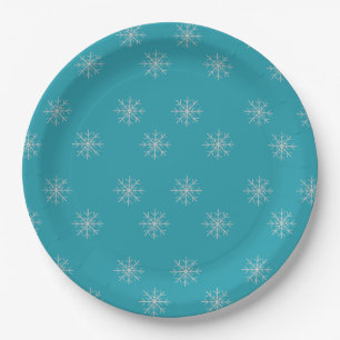 Snowflake paper plate