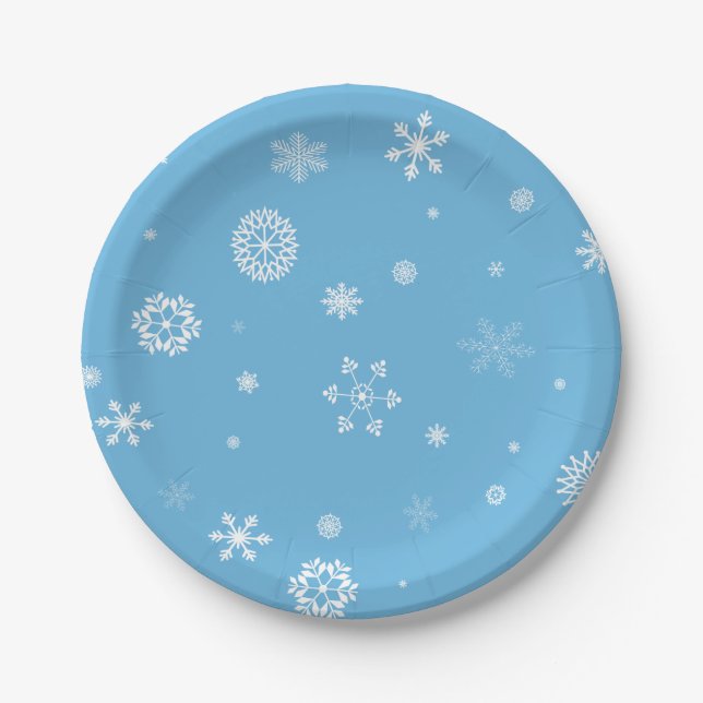 Snowflake Paper Plates (Front)