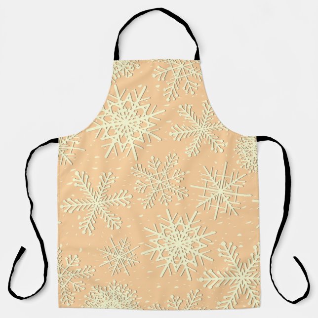 Snowflake pattern apron (Front)