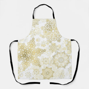 Snowflake pattern apron