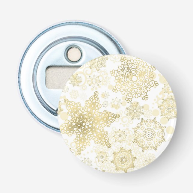 Snowflake pattern	 bottle opener (Front)