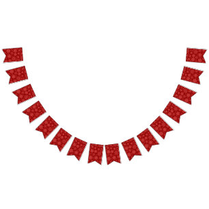 Snowflake pattern bunting