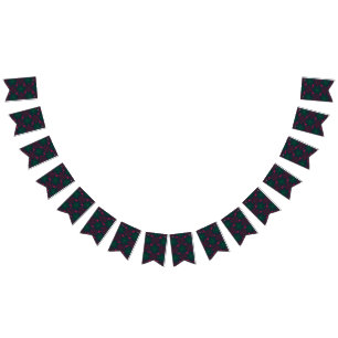 Snowflake pattern bunting