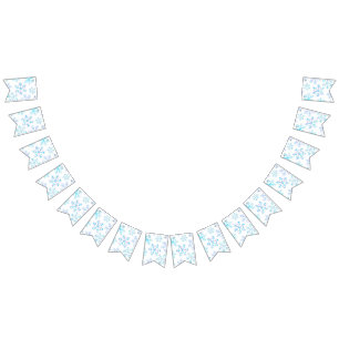 Snowflake pattern	 bunting 