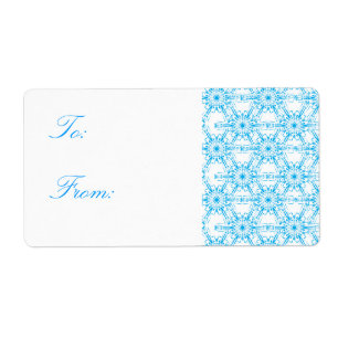 Snowflake Pattern Christmas Gift Tags