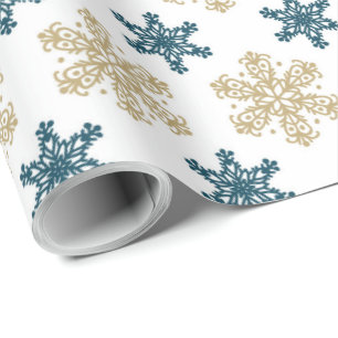 Snowflake Pattern Christmas Wrapping Paper