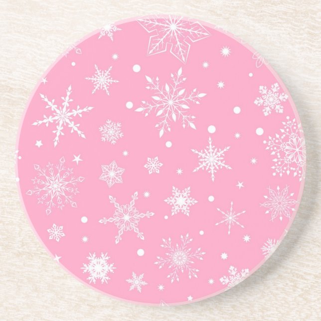 Snowflake pattern coaster (Front)
