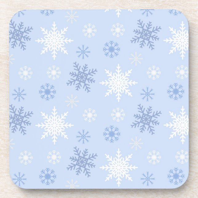 Snowflake pattern coaster (Front)