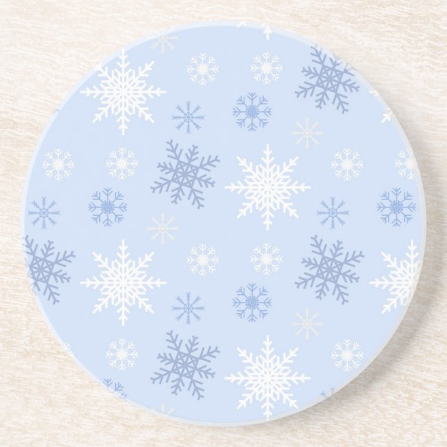 Snowflake pattern coaster (Front)