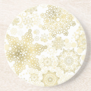 Snowflake pattern coaster