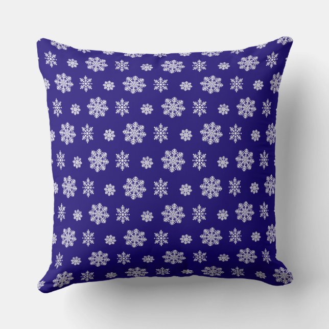 Snowflake Pattern Cushion (Back)