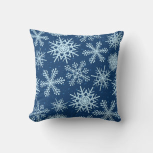 Snowflake pattern cushion