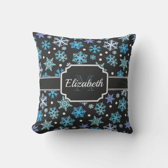 Snowflake Pattern Cushion (Front)
