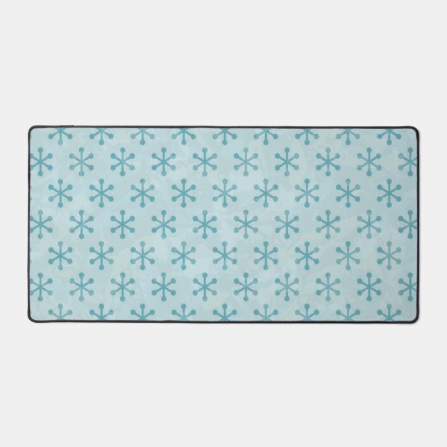 Snowflake pattern desk mat (Front)