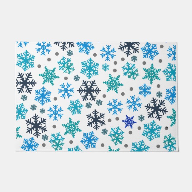 Snowflake Pattern Doormat (Front)