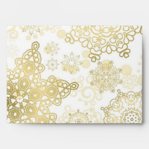 Snowflake pattern	 envelope
