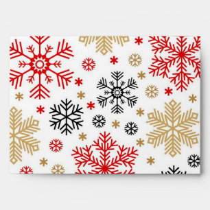 Snowflake pattern envelope