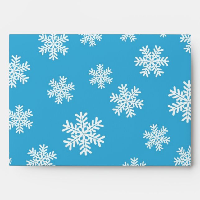 Snowflake pattern	 envelope (Front)