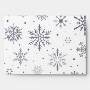 Snowflake pattern	 envelope