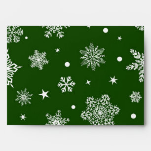 Snowflake pattern	 envelope