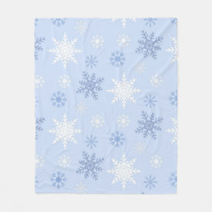 Snowflake pattern	 fleece blanket