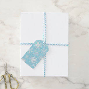 Snowflake pattern gift tags
