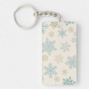Snowflake pattern	 key ring