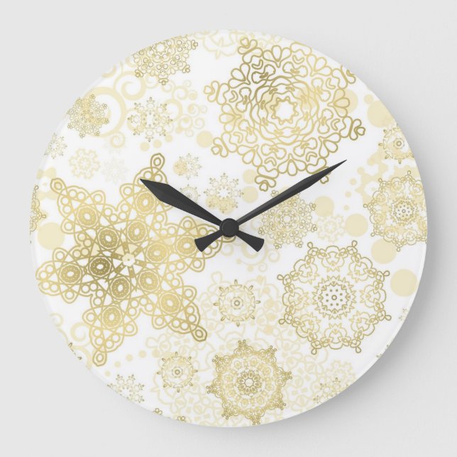 Snowflake pattern	 large clock (Front)