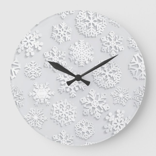 Snowflake pattern	 large clock (Front)