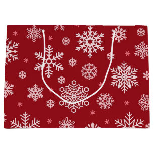 Snowflake pattern	 large gift bag