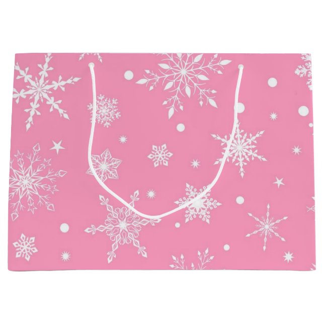 Snowflake pattern	 large gift bag (Front)