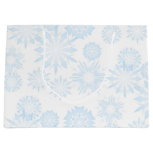 Snowflake pattern	 large gift bag (Front)